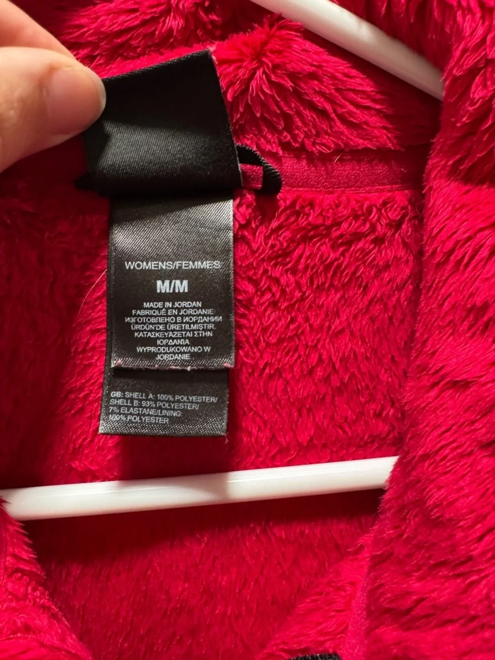 The North Face Hot Pink Fleece Jacket with Black Panels